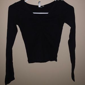 H&M BASIC LONG SLEEVE CROP